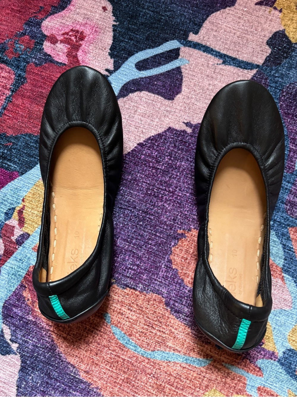 Tieks Black Leather Women's Ballet Flats